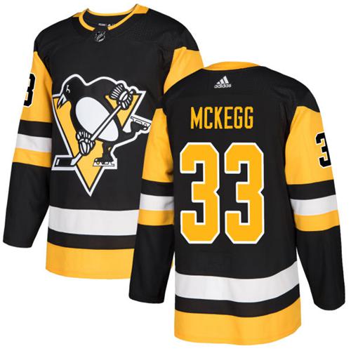 Adidas Men Pittsburgh Penguins 33 Greg McKegg Black Home Authentic Stitched NHL Jersey